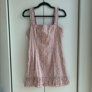 Alexis Pink Sleeveless Ruffle Dress
